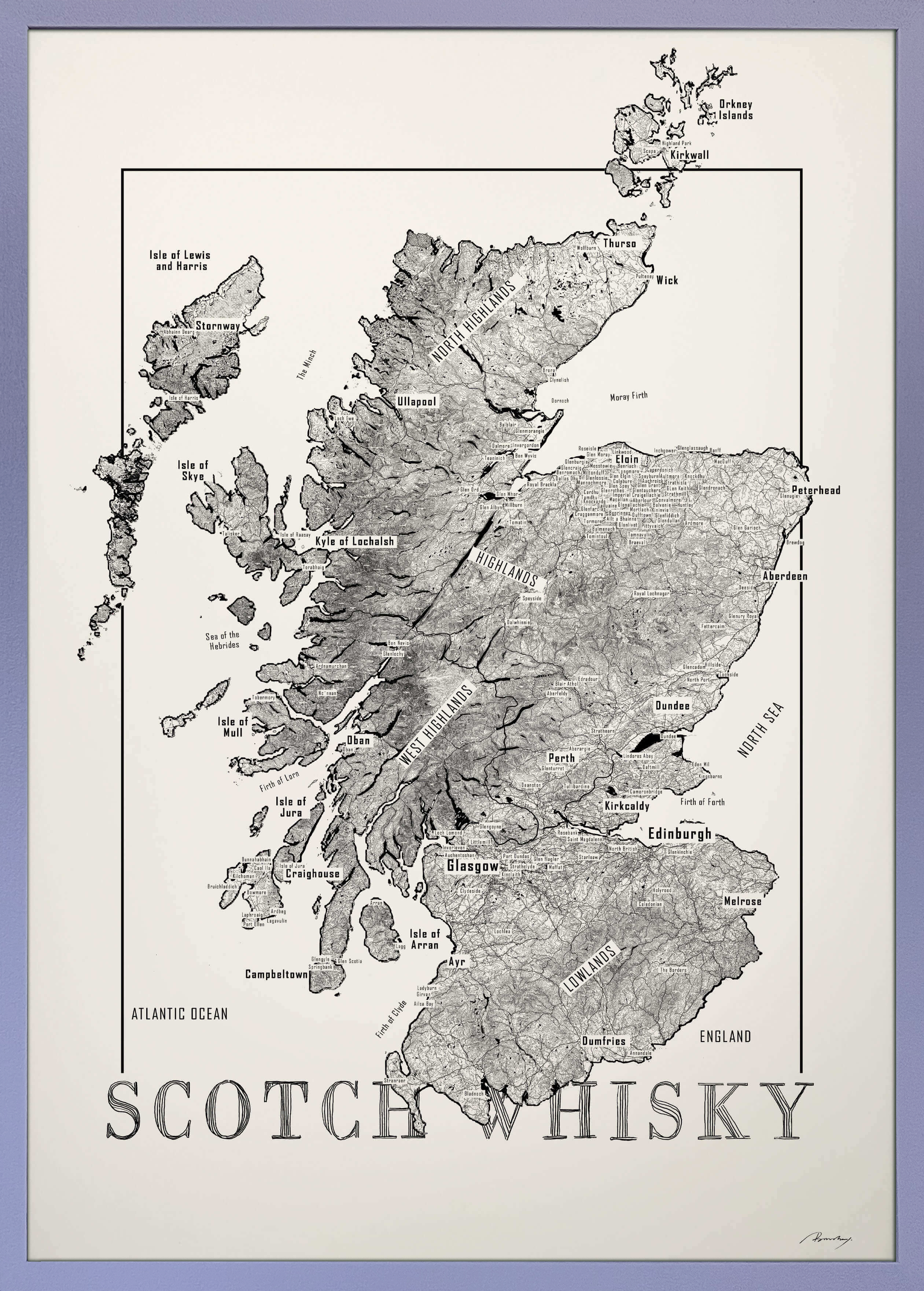 Whisky karta - Scotch
