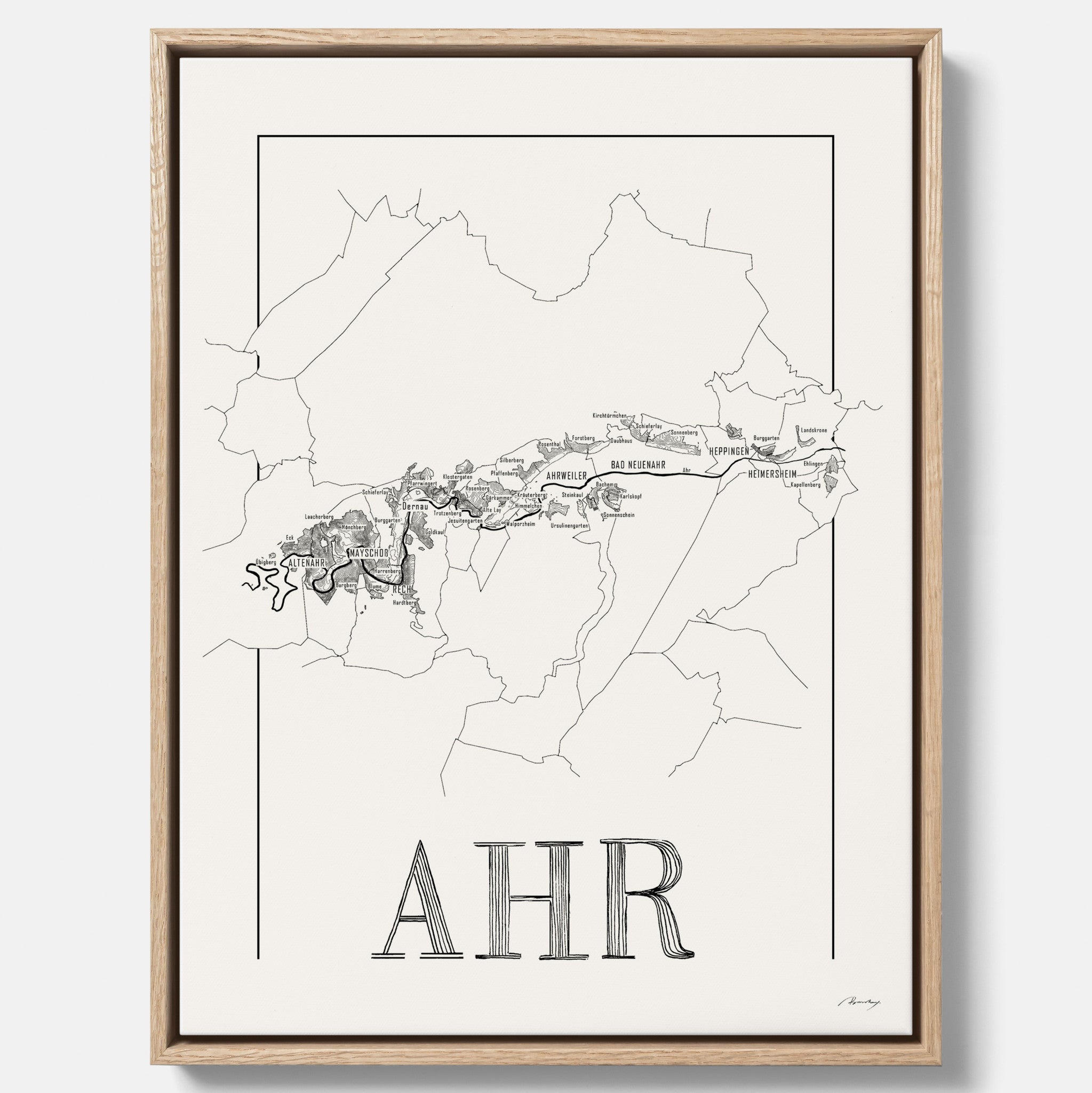 Ahr wine map