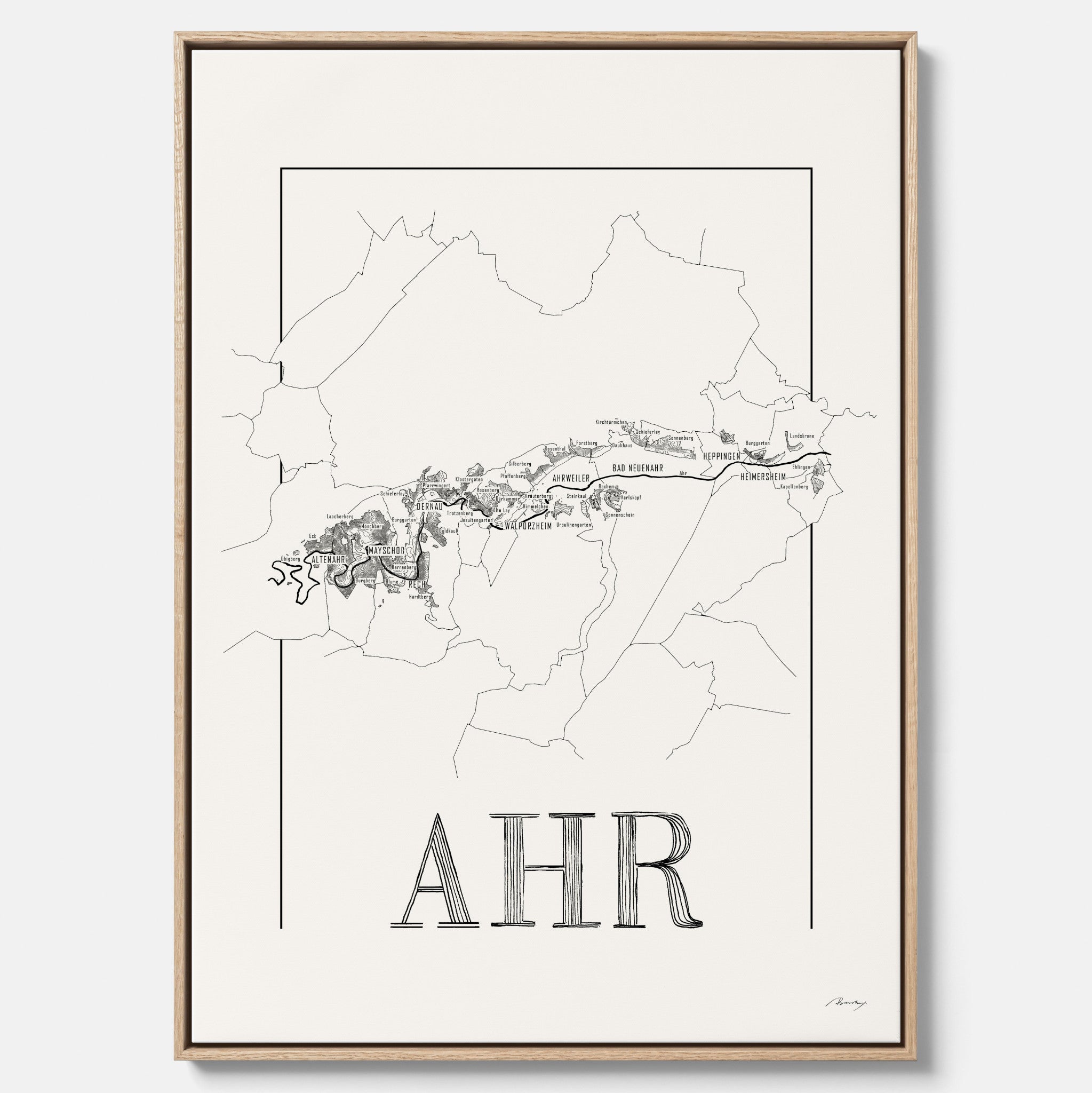 Ahr wine map