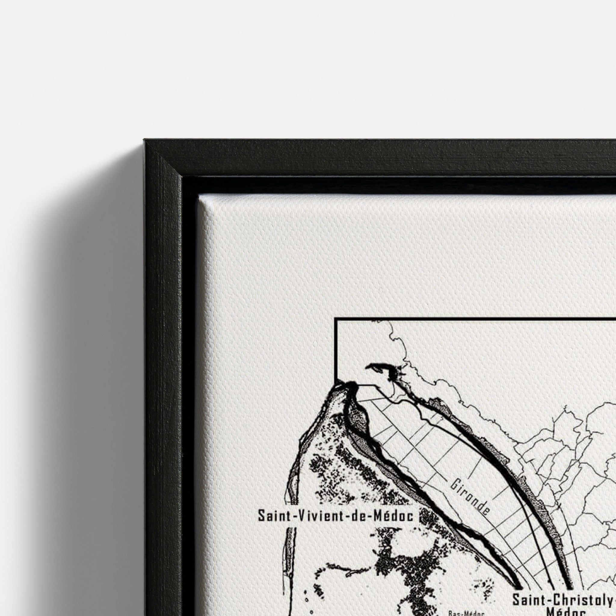 Bordeaux wine map