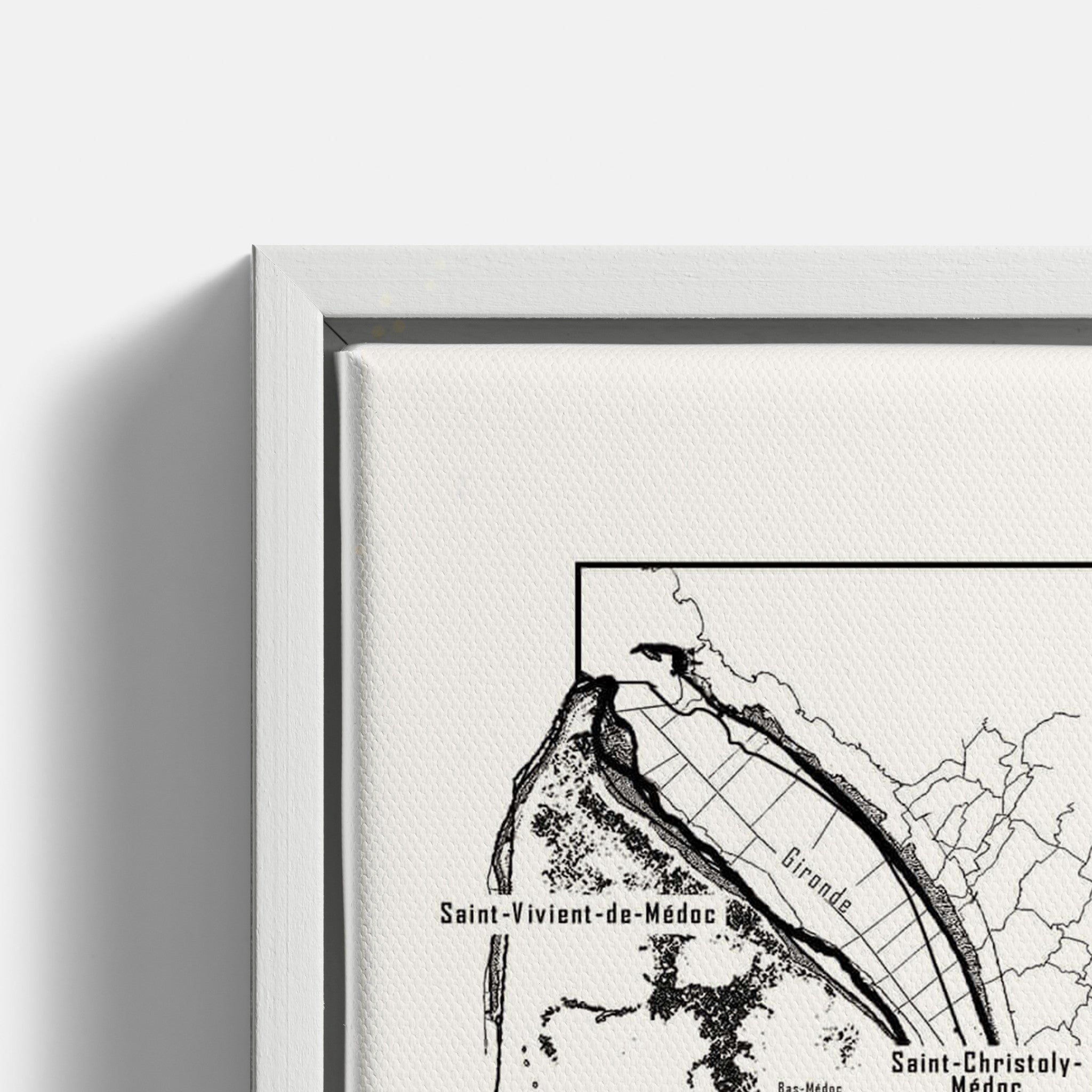 Bordeaux wine map