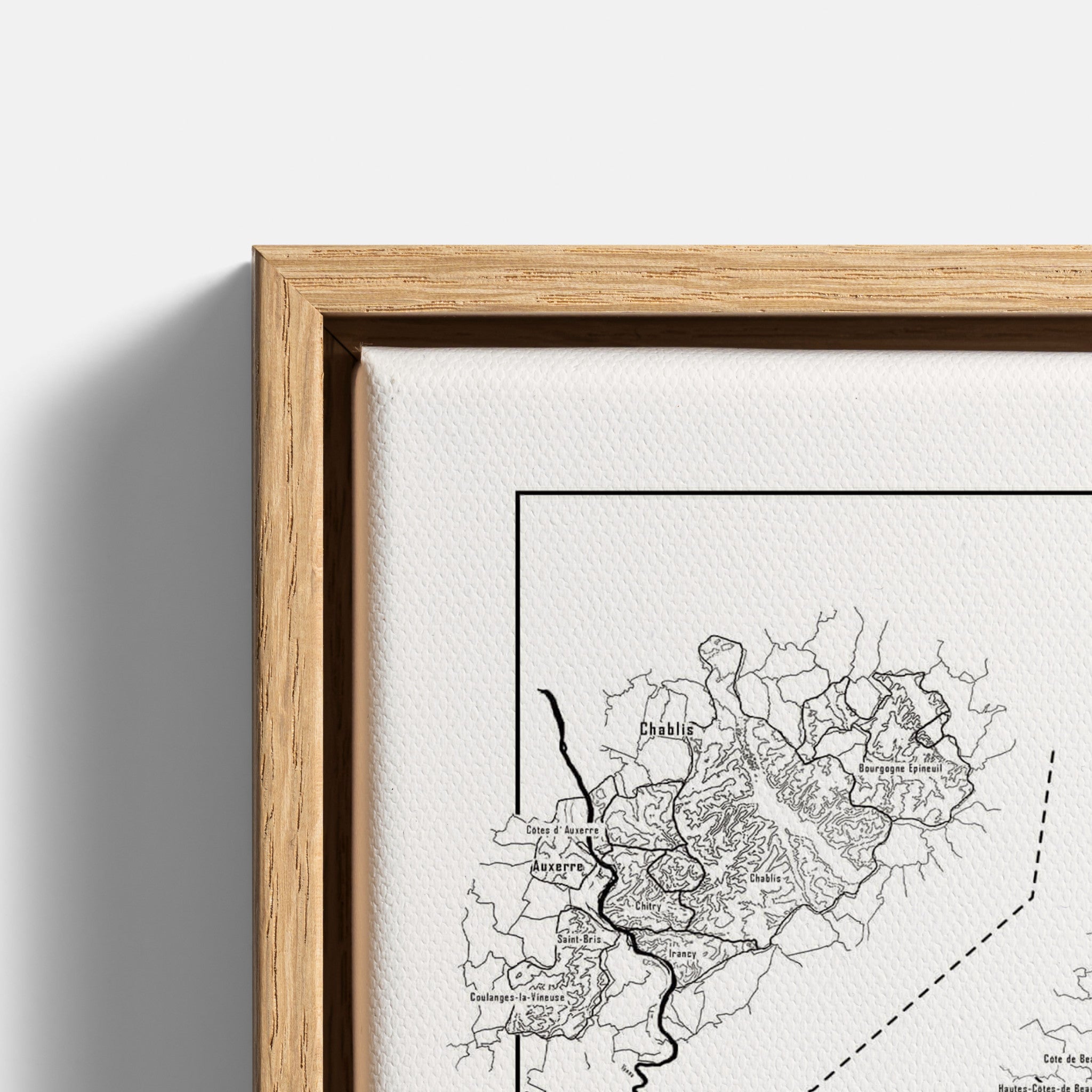 Bourgogne wine map