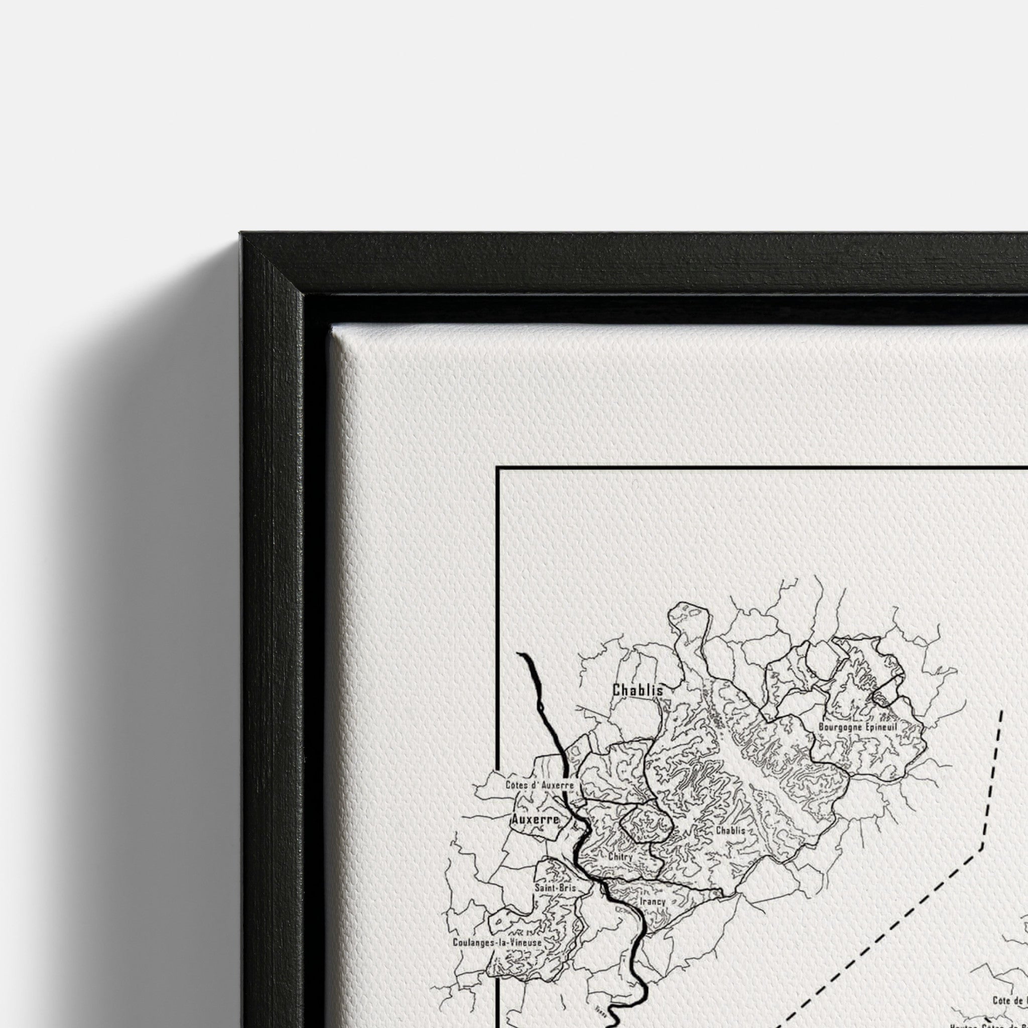 Bourgogne wine map
