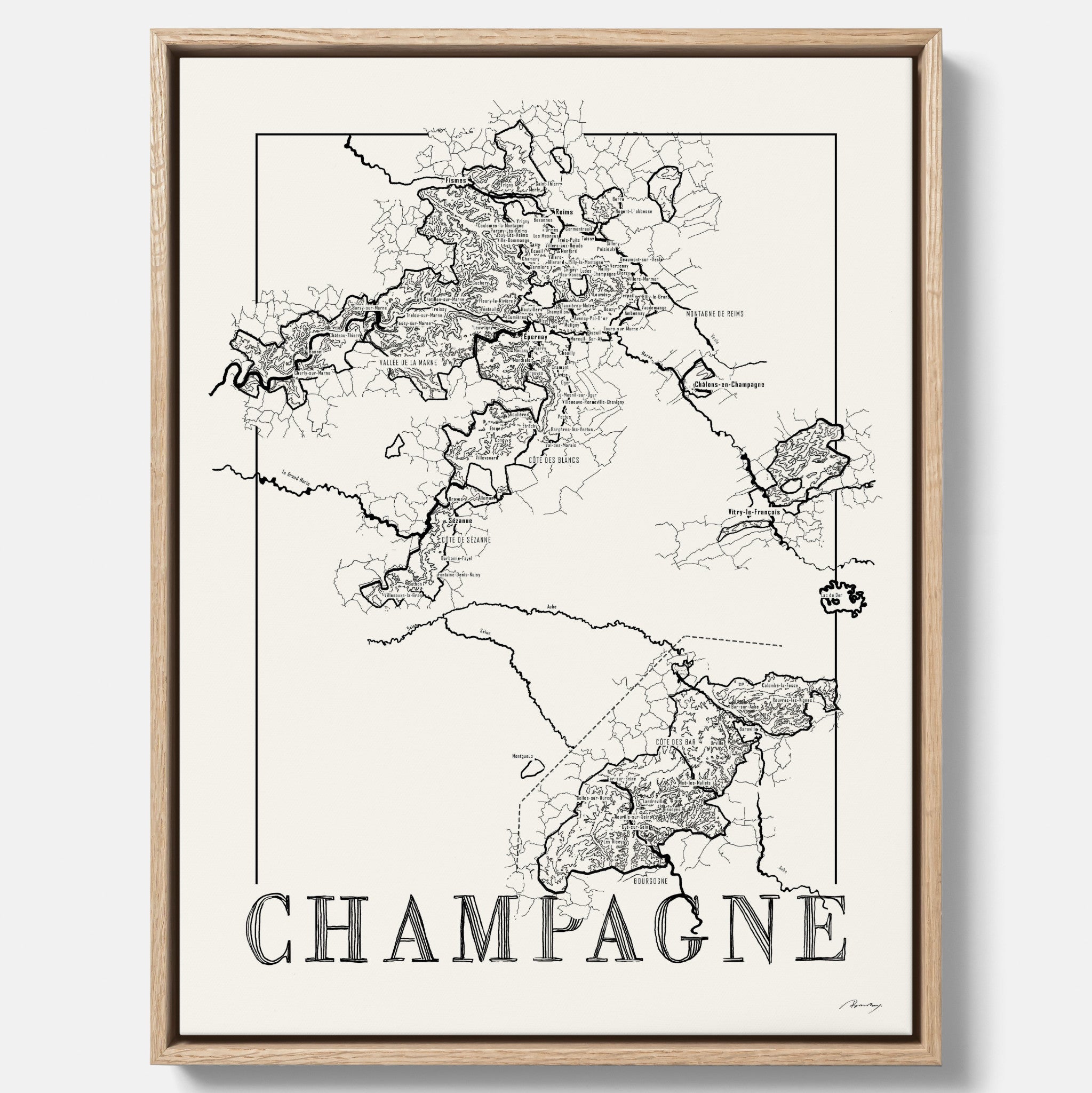 Champagne map
