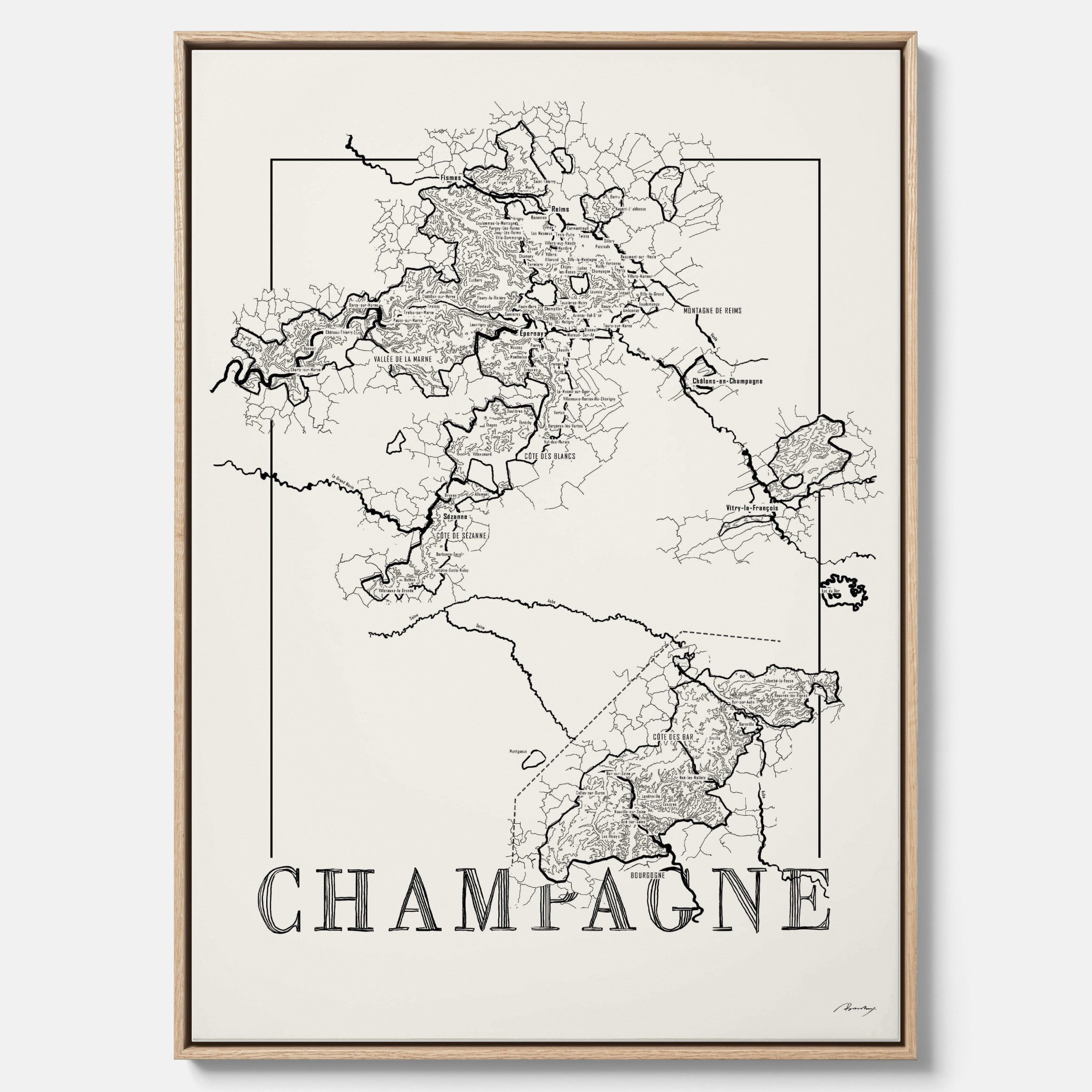 Champagne map