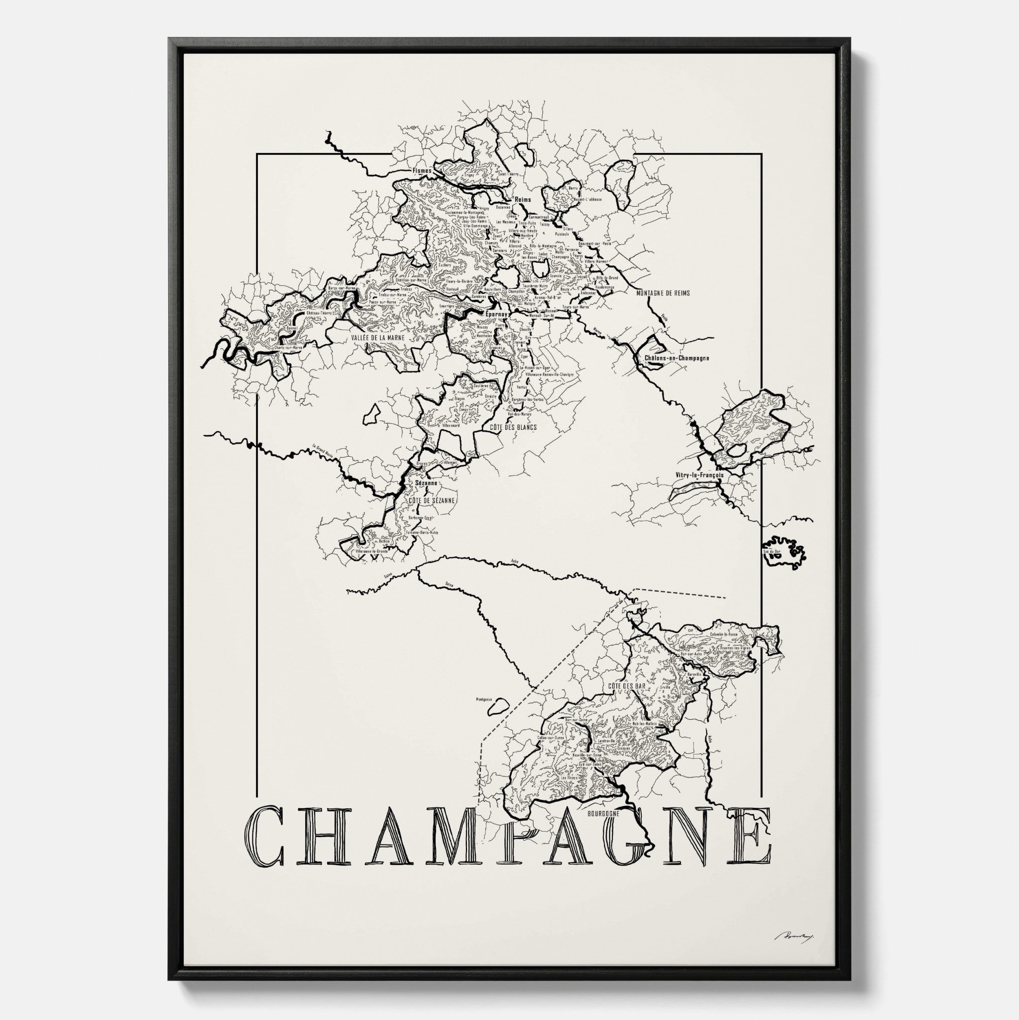 Champagne map