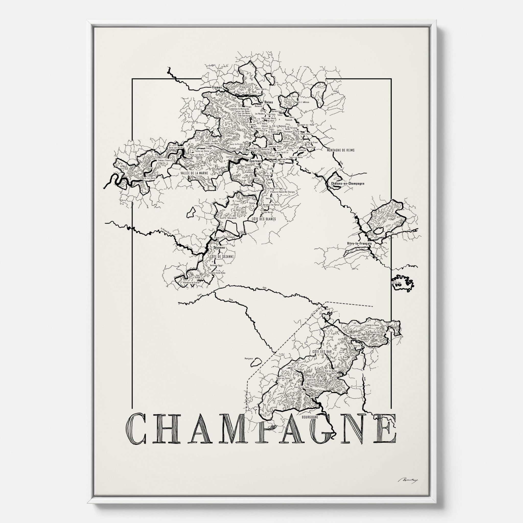 Champagne map