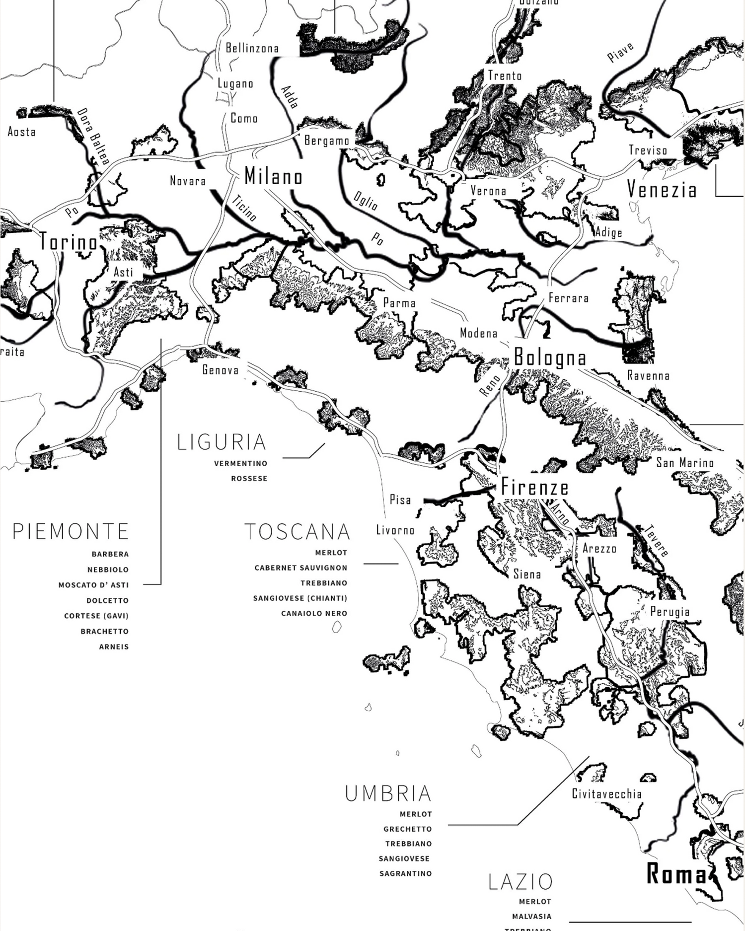 Vinkarta - Italien