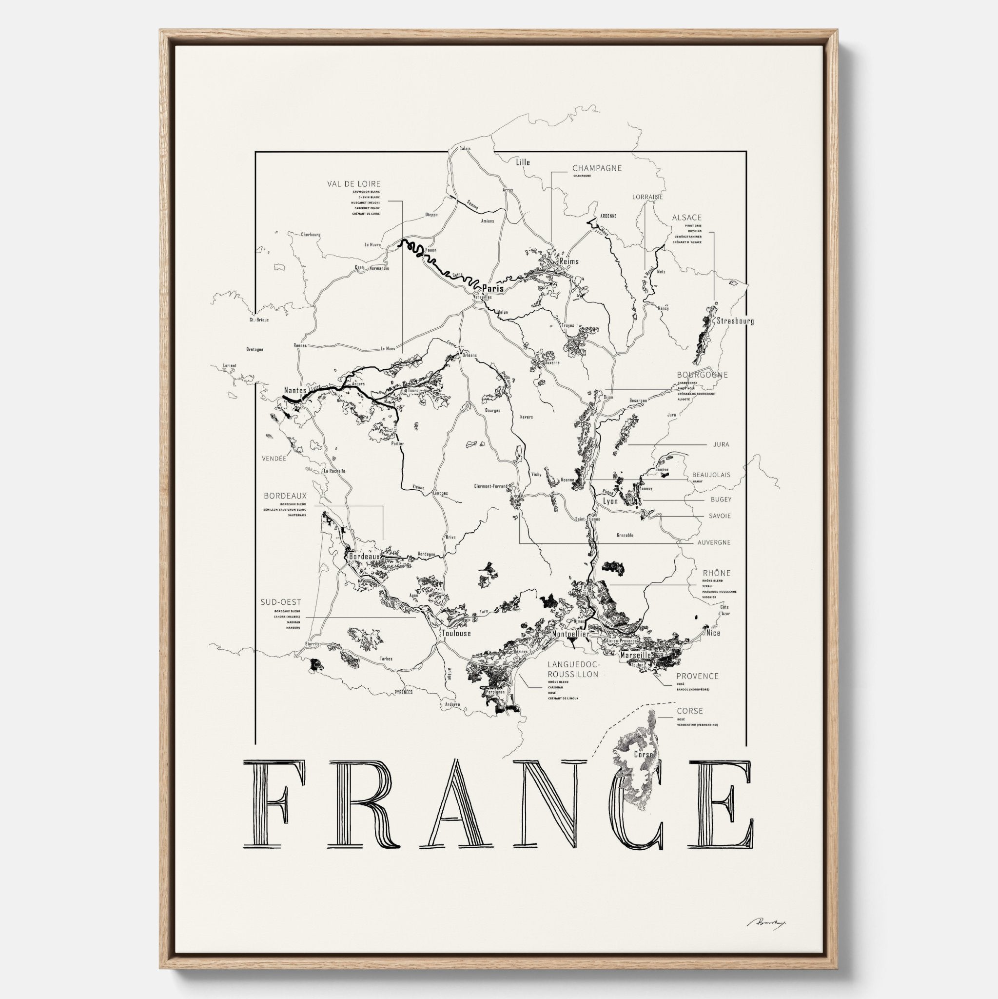 France wine map