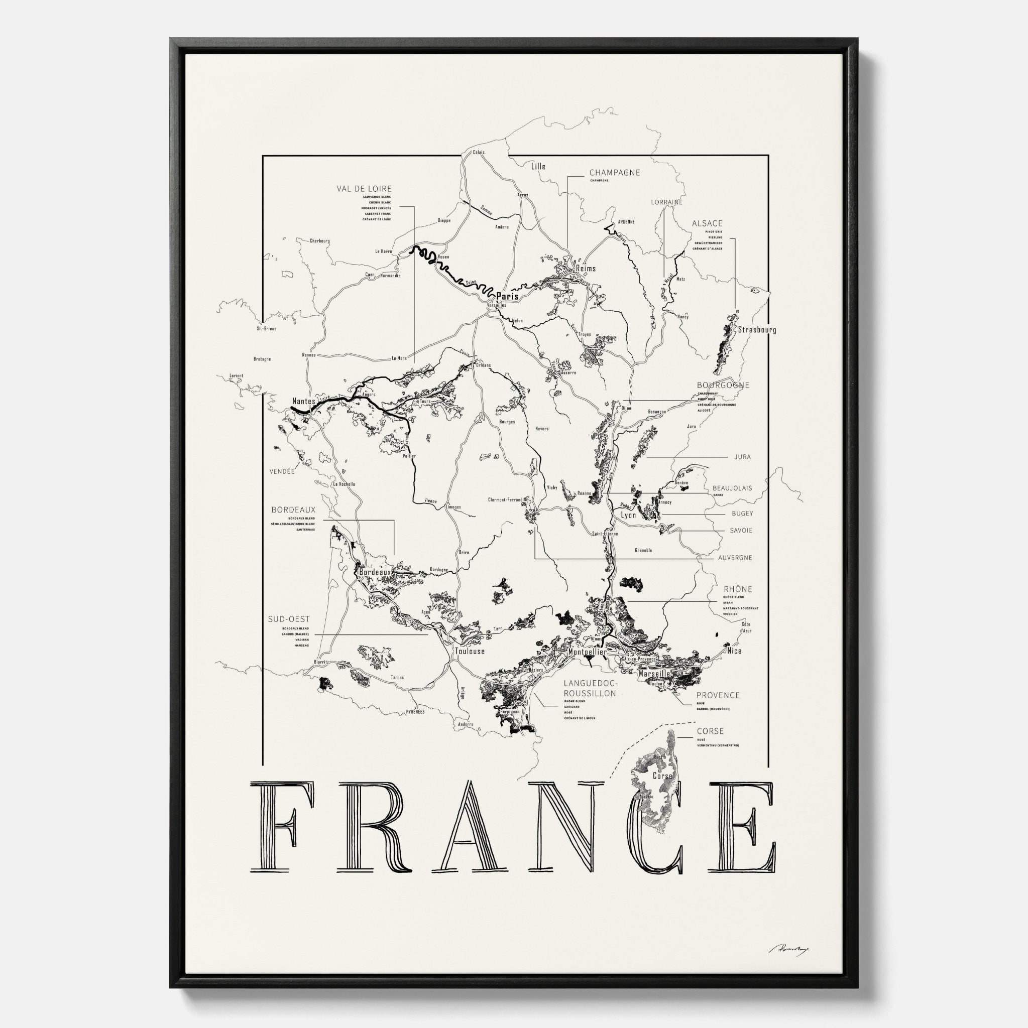 France wine map
