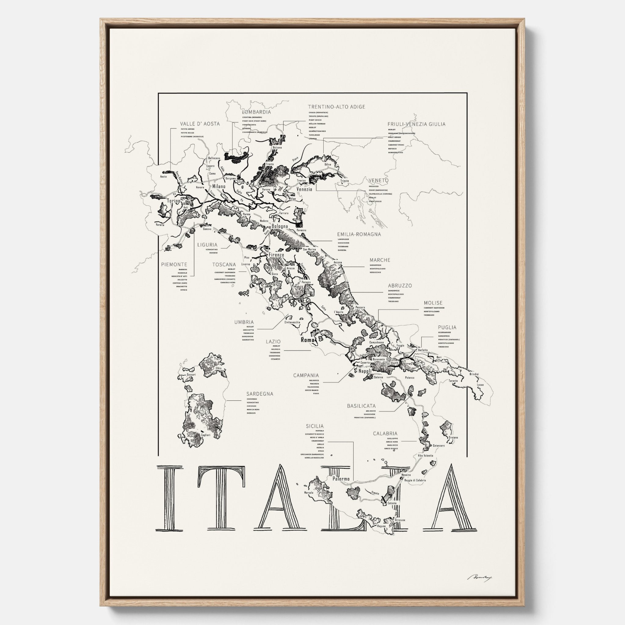 Vinkarta - Italien