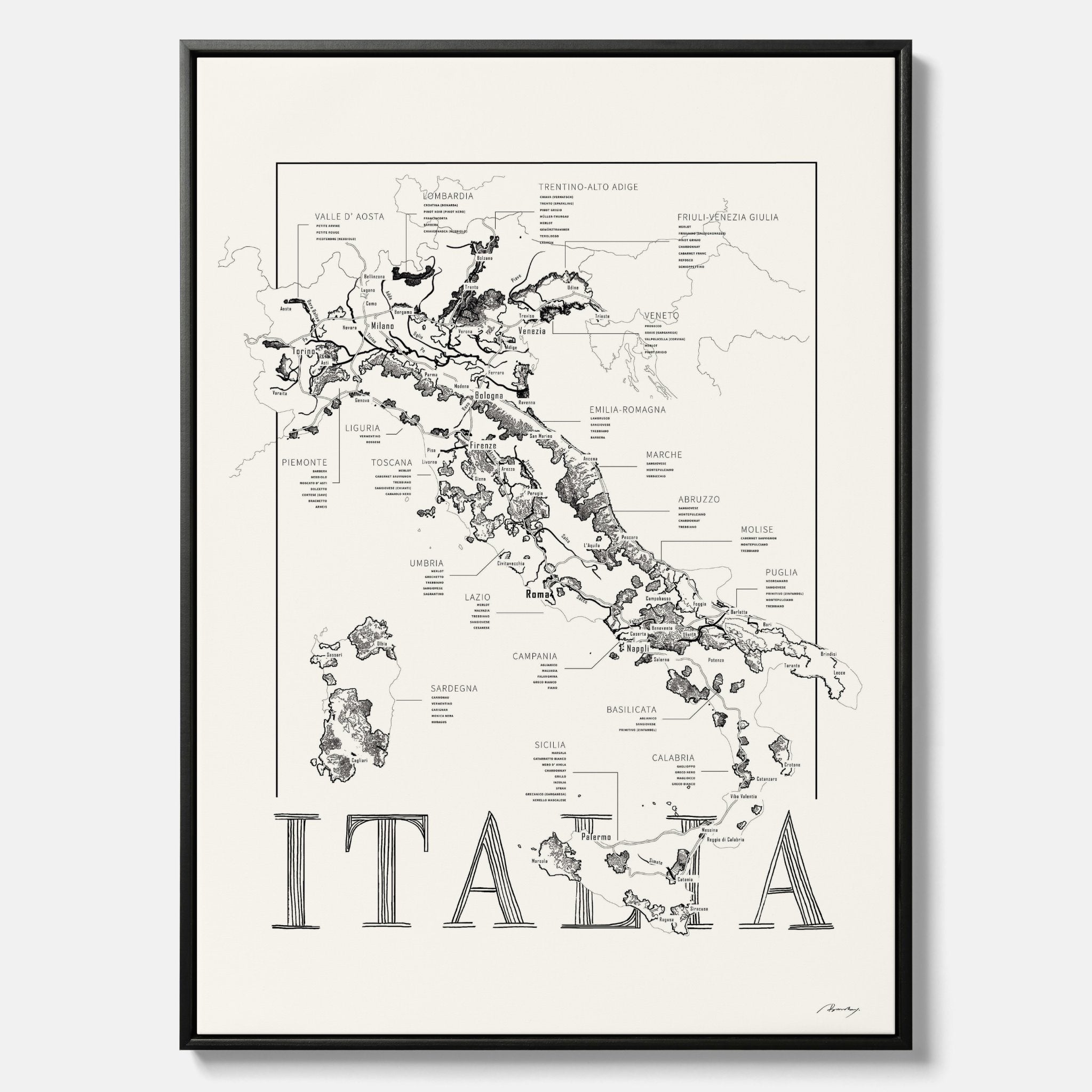Vinkarta - Italien