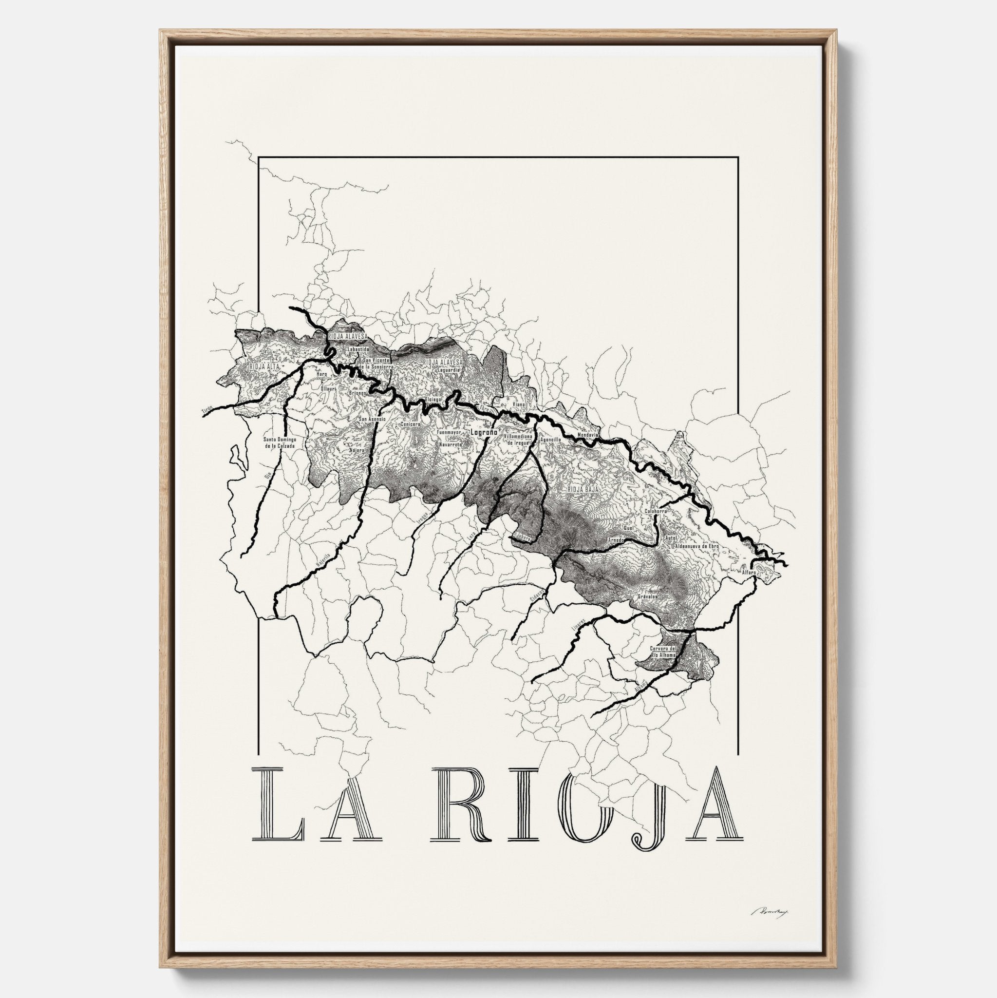 La rioja wine map