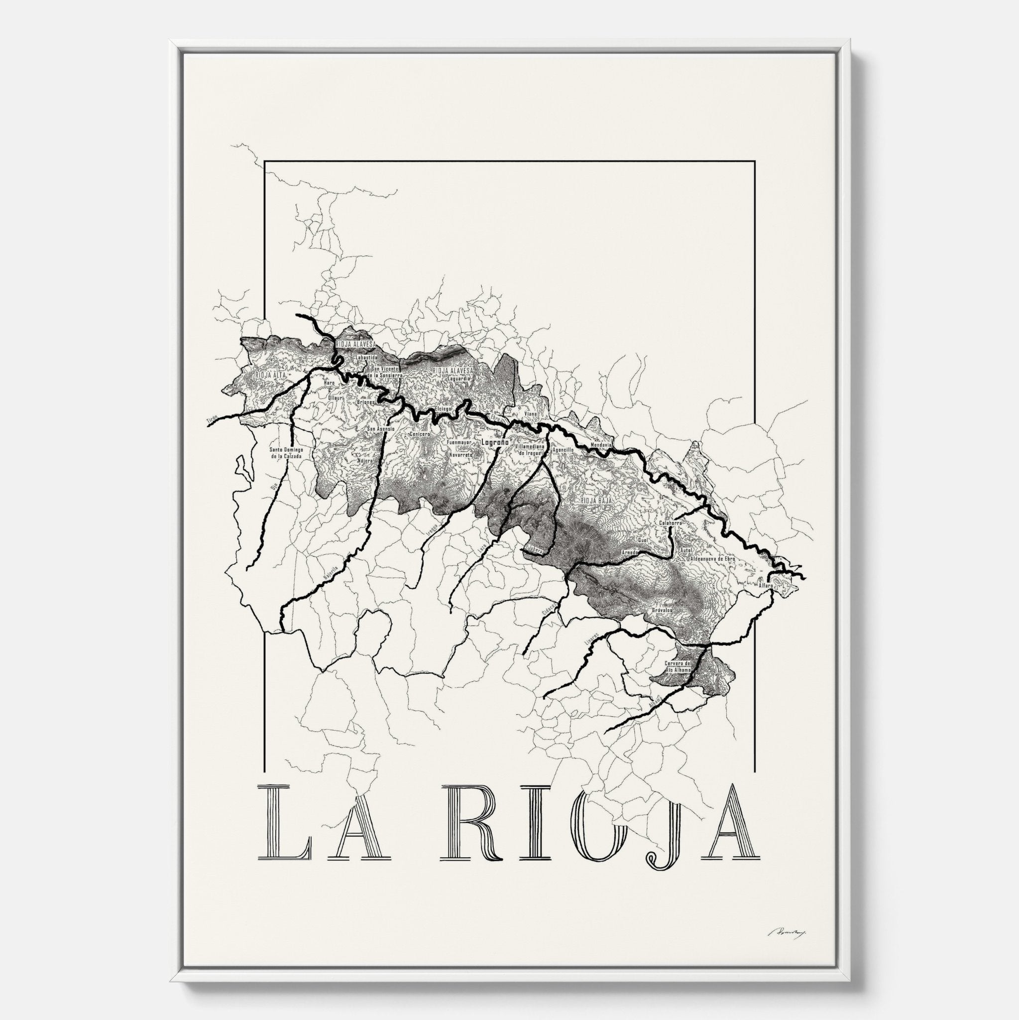 La rioja wine map
