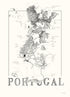 Portugal Wine map poster. Exclusive wine map posters. Premium quality wine maps printed on environmentally friendly FSC marked paper.