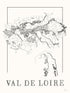 Loire Wine map poster. Exclusive wine map posters. Premium quality wine maps printed on environmentally friendly FSC marked paper.