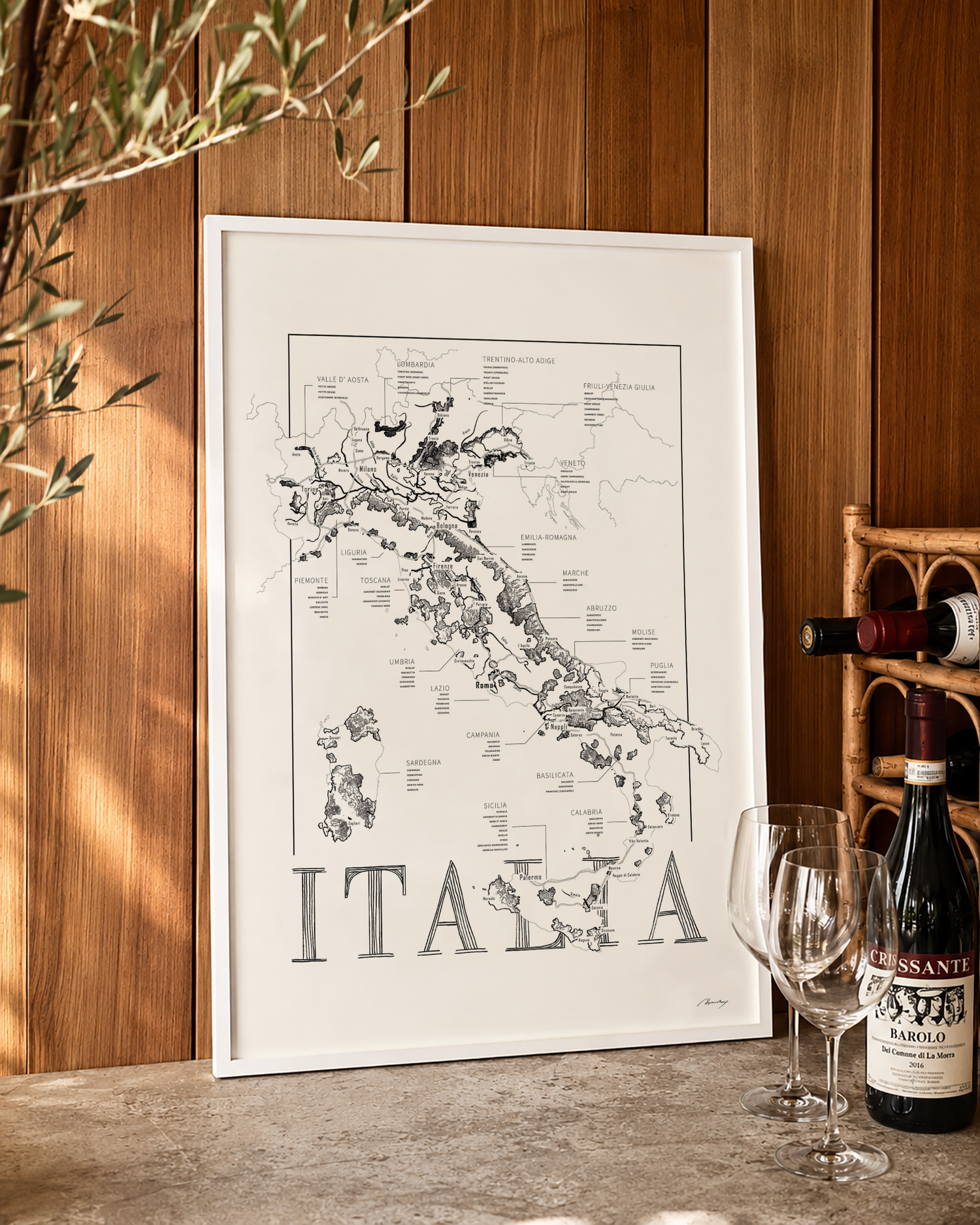 Vinkarta - Italien