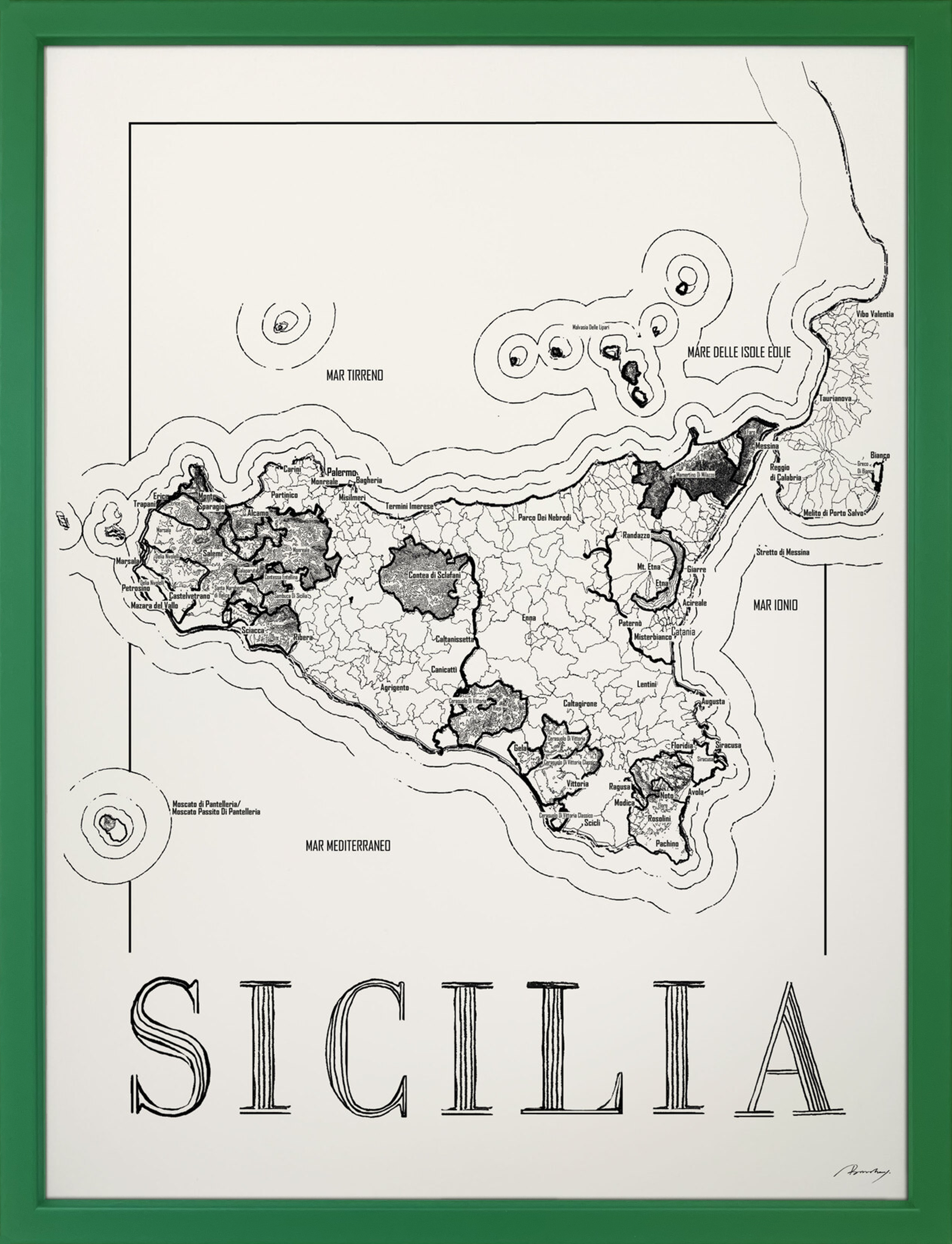Sicilia Weinkarte