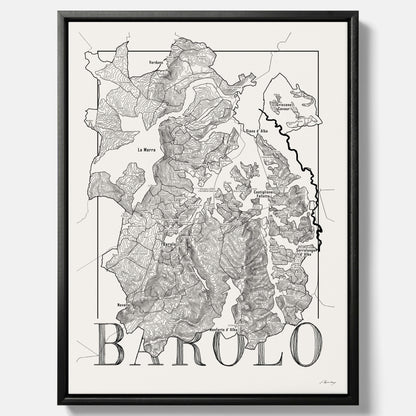 Barolo wine map