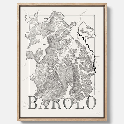 Barolo wine map