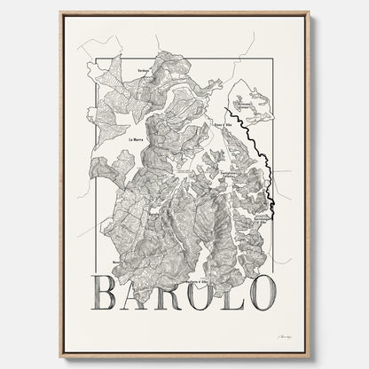 Barolo wine map