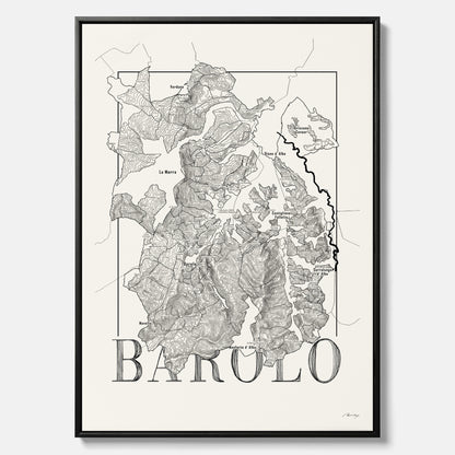 Barolo wine map