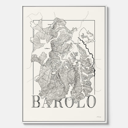 Barolo wine map