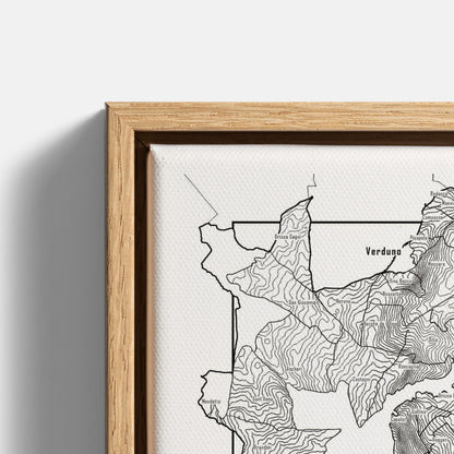Barolo wine map