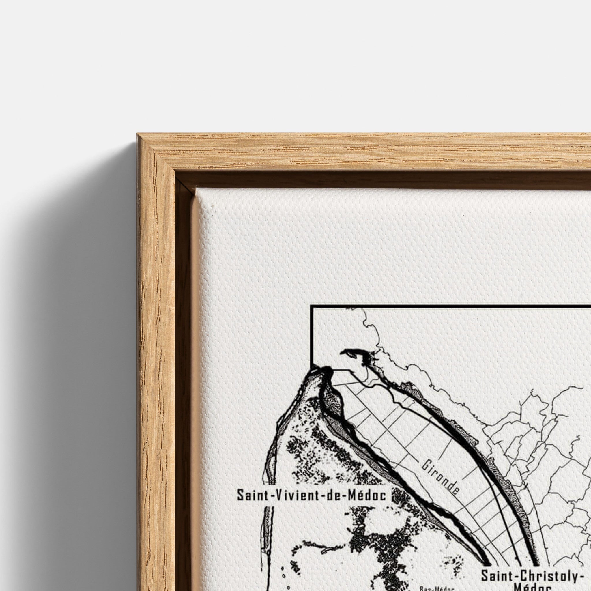 Bordeaux wine map