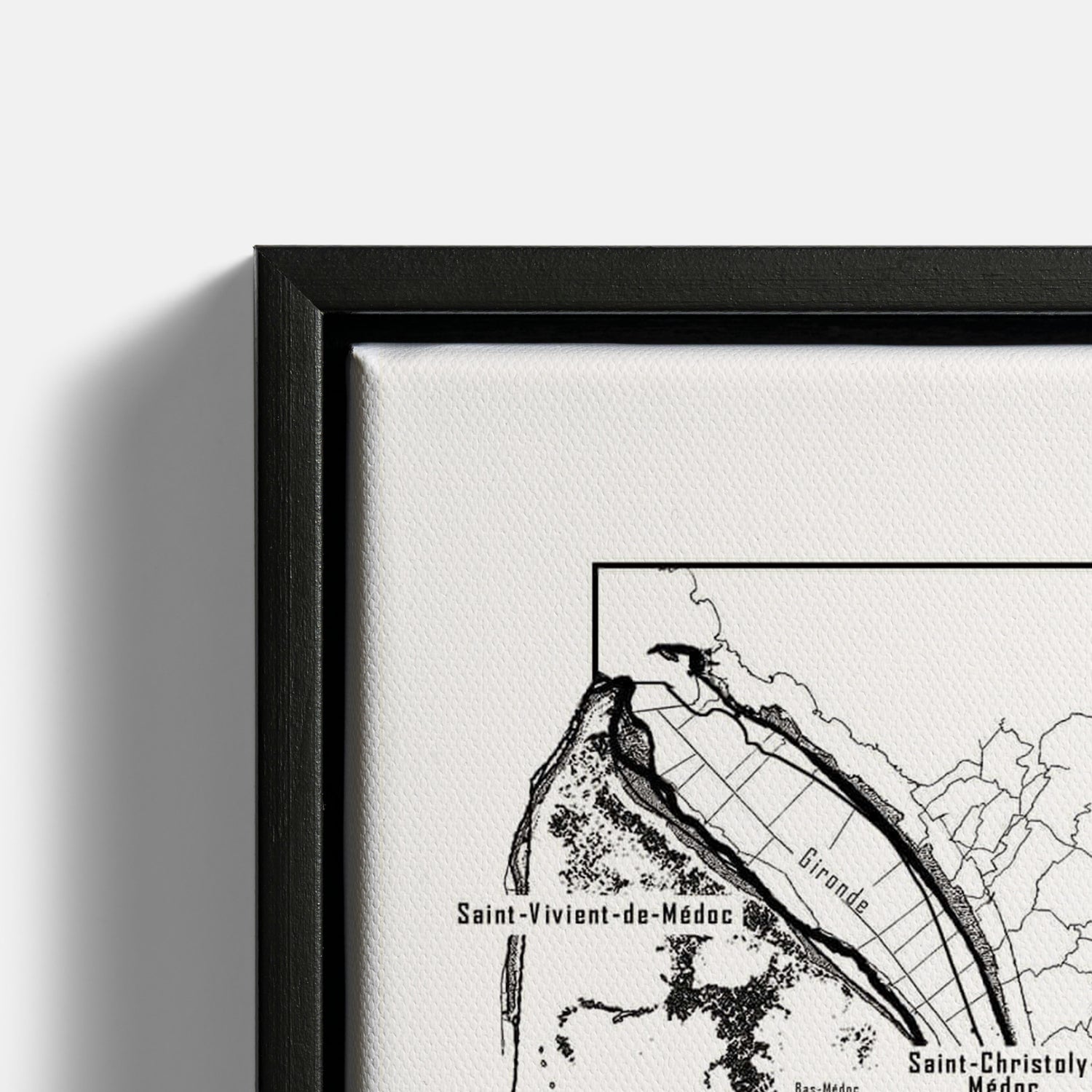 Bordeaux wine map