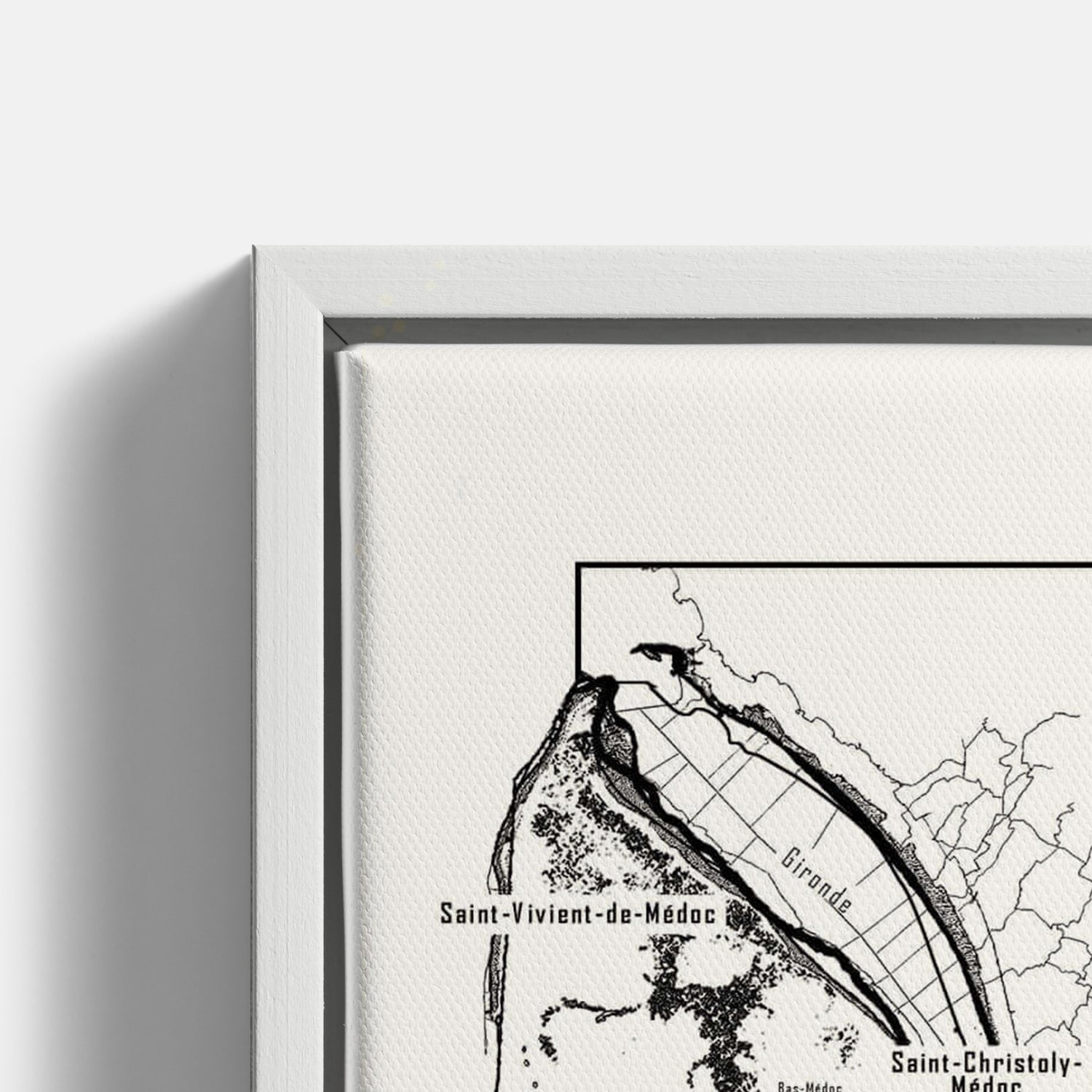 Bordeaux wine map