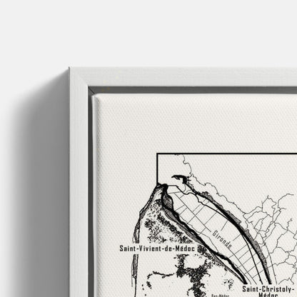 Bordeaux wine map