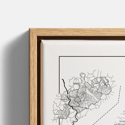 Bourgogne wine map