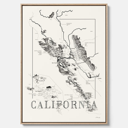 California wine map
