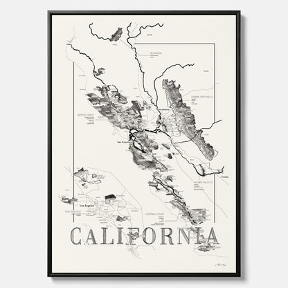 California wine map