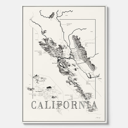 California wine map