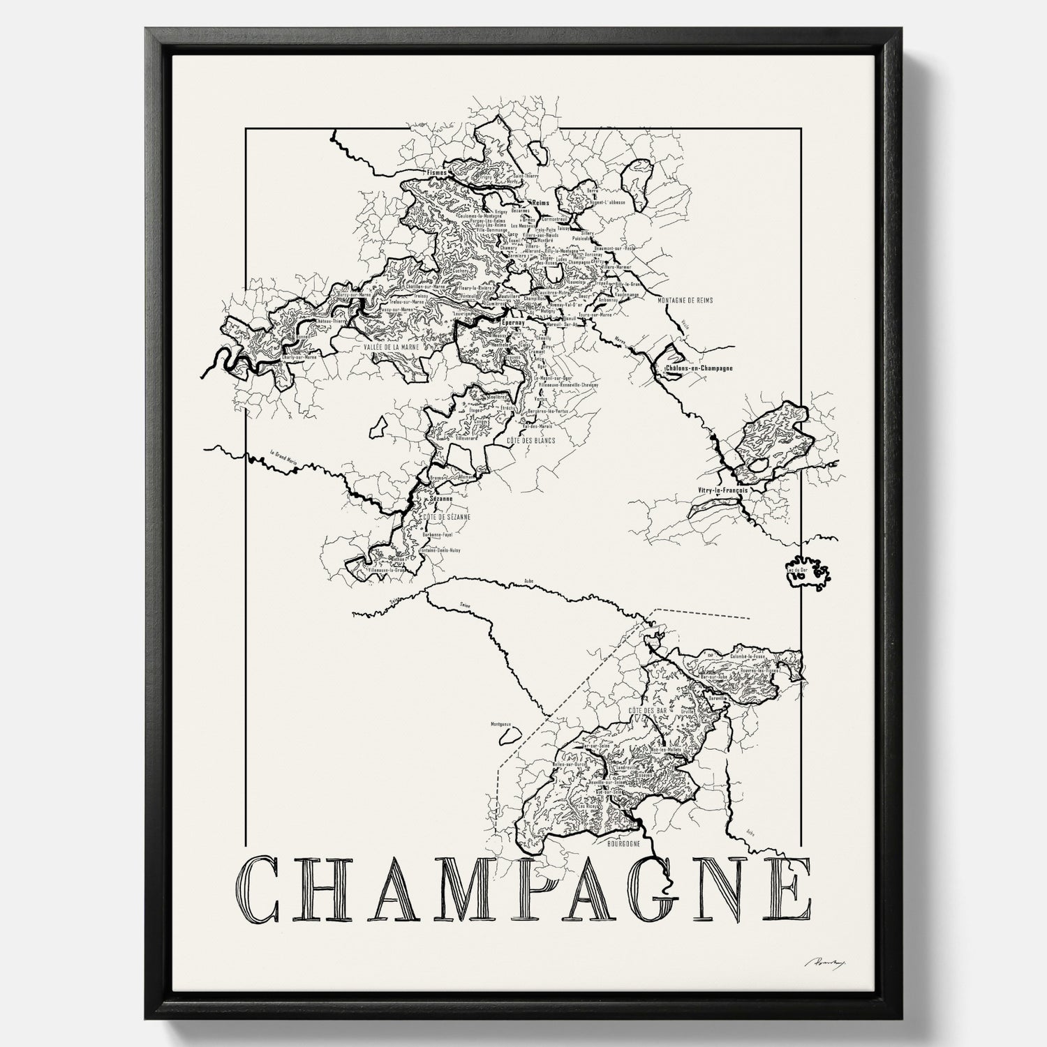 Champagne map