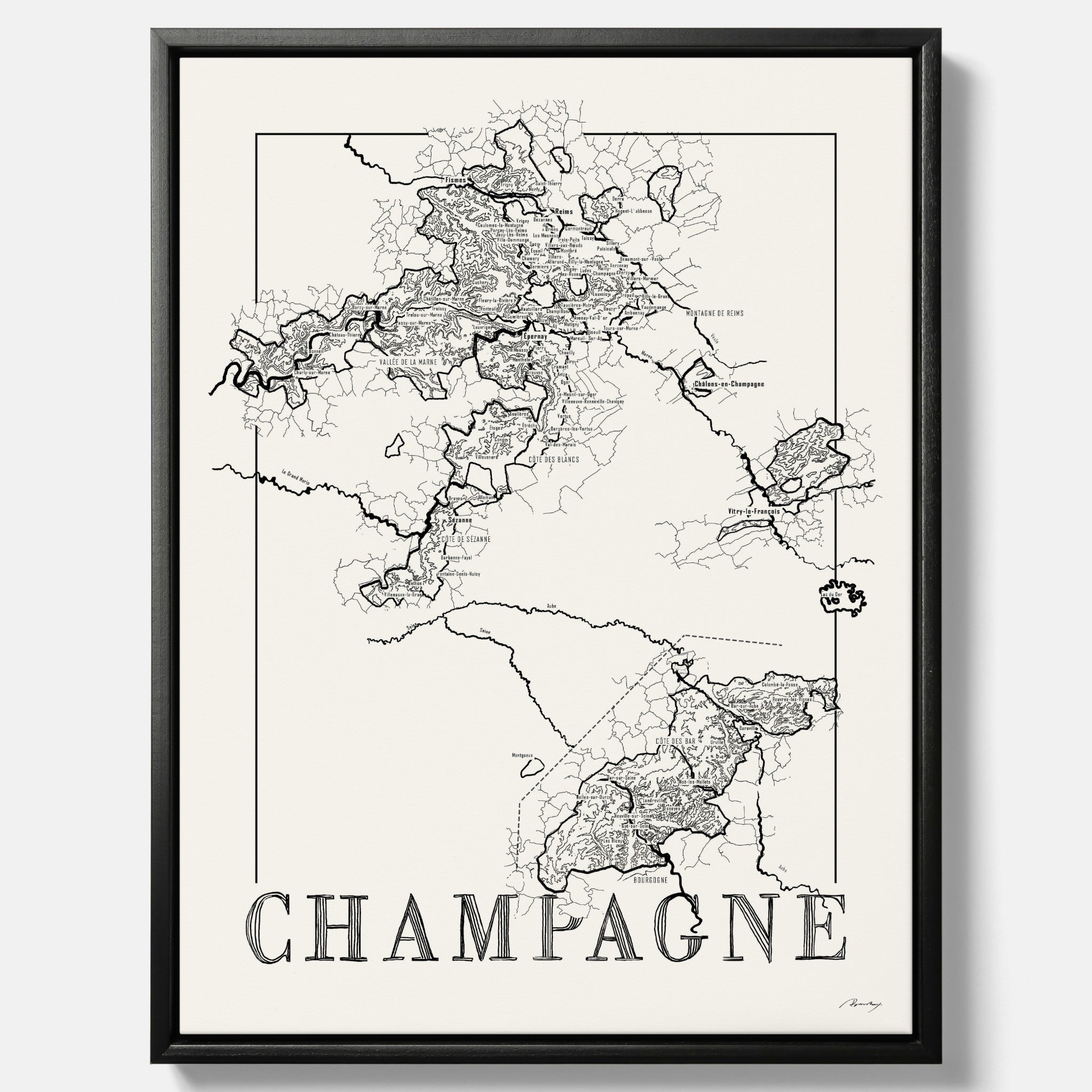 Champagne map