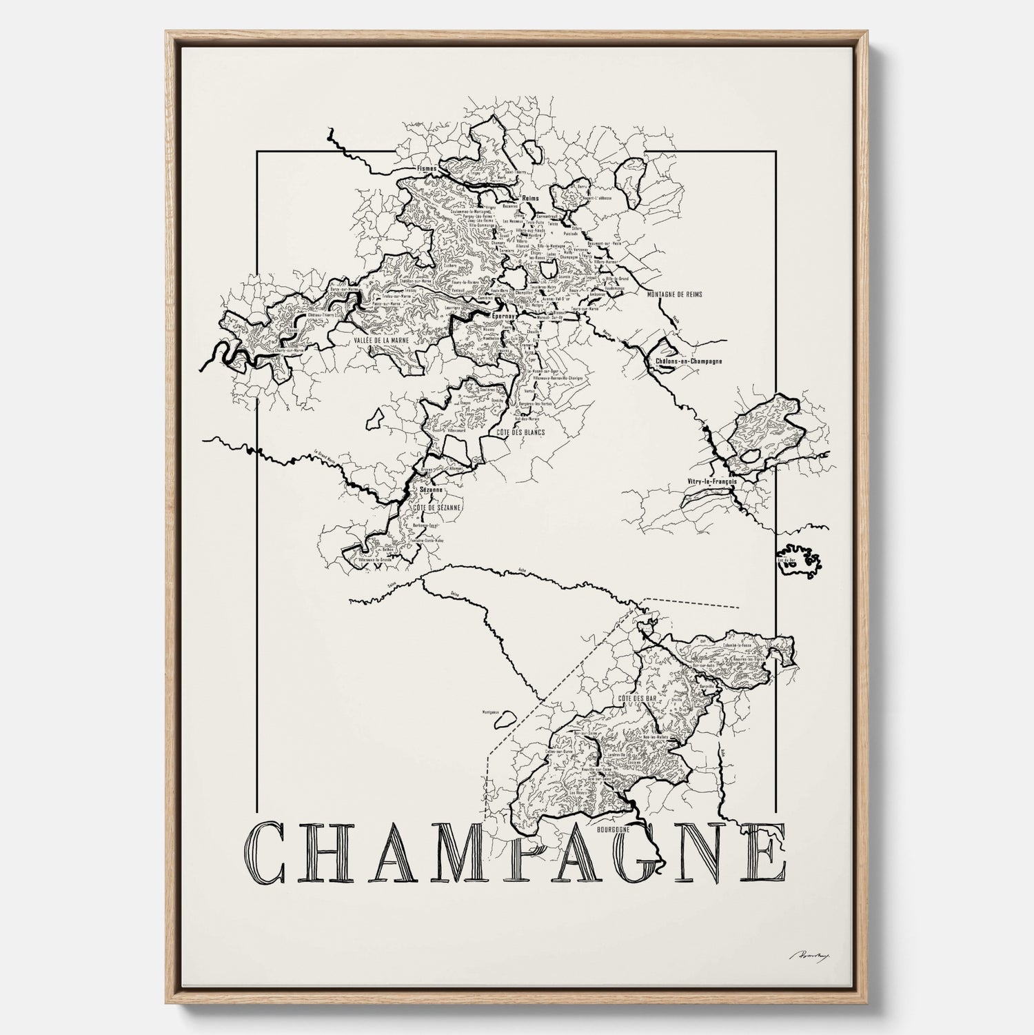 Champagne map
