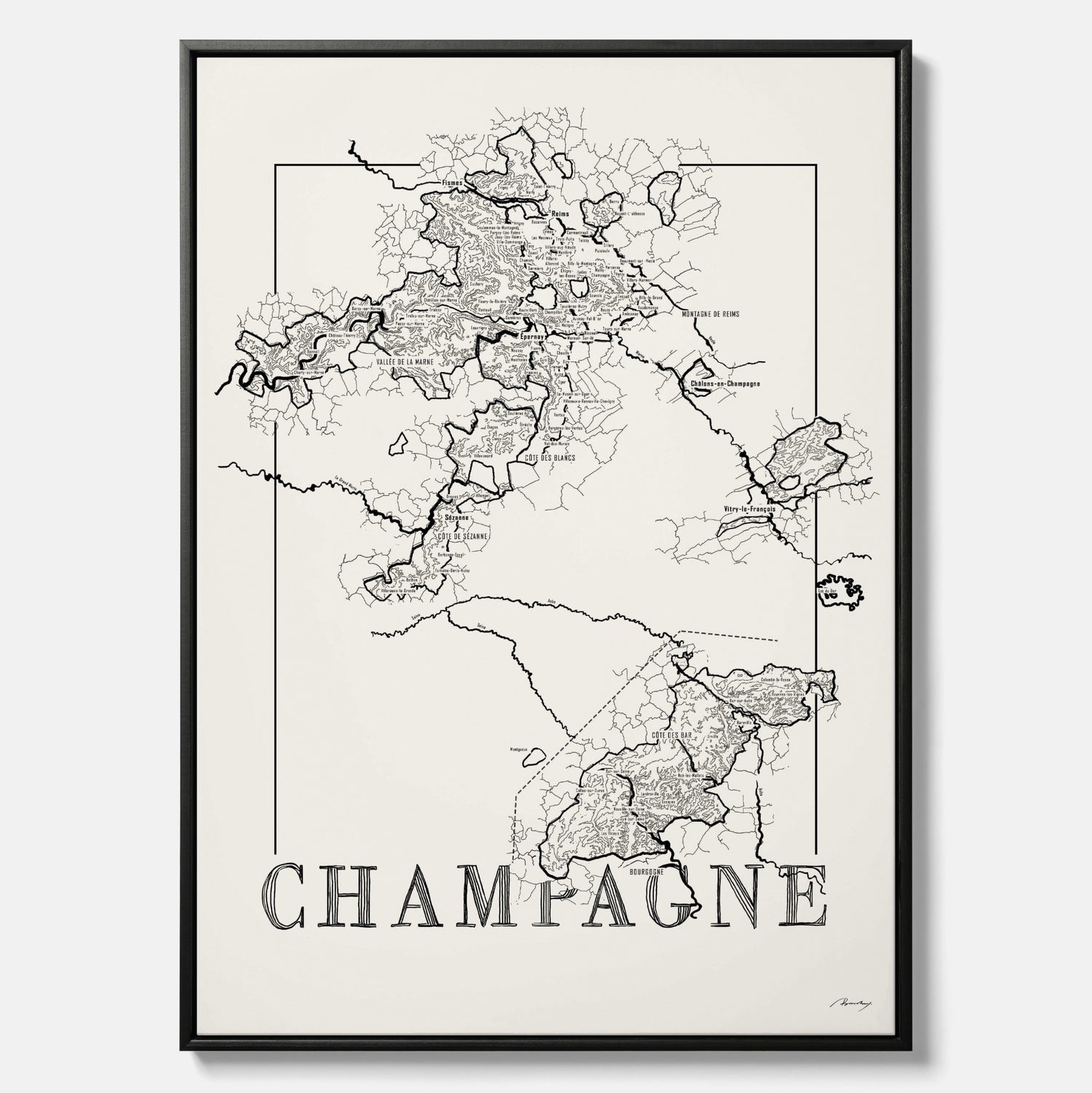 Champagne map
