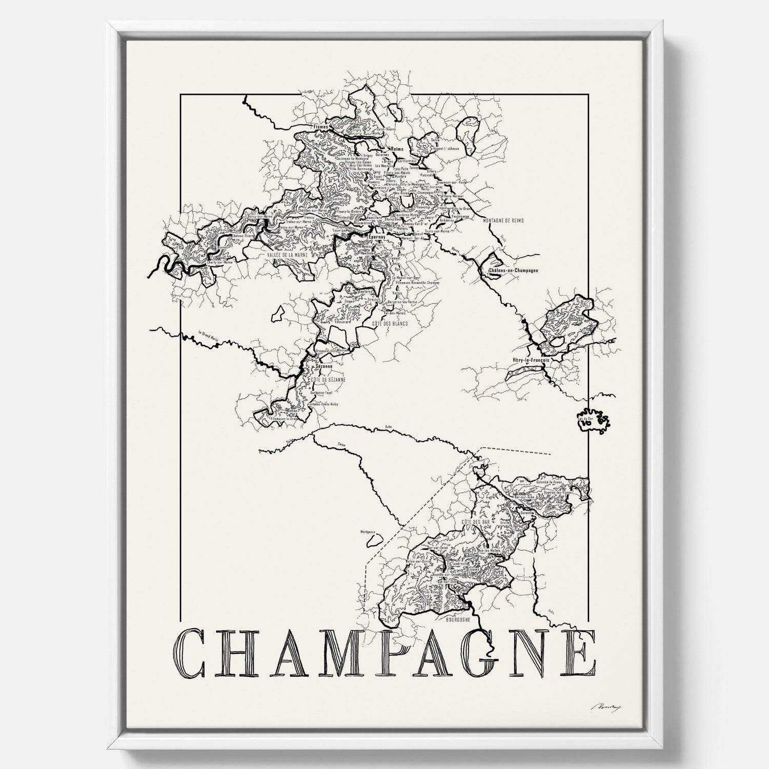 Champagne map
