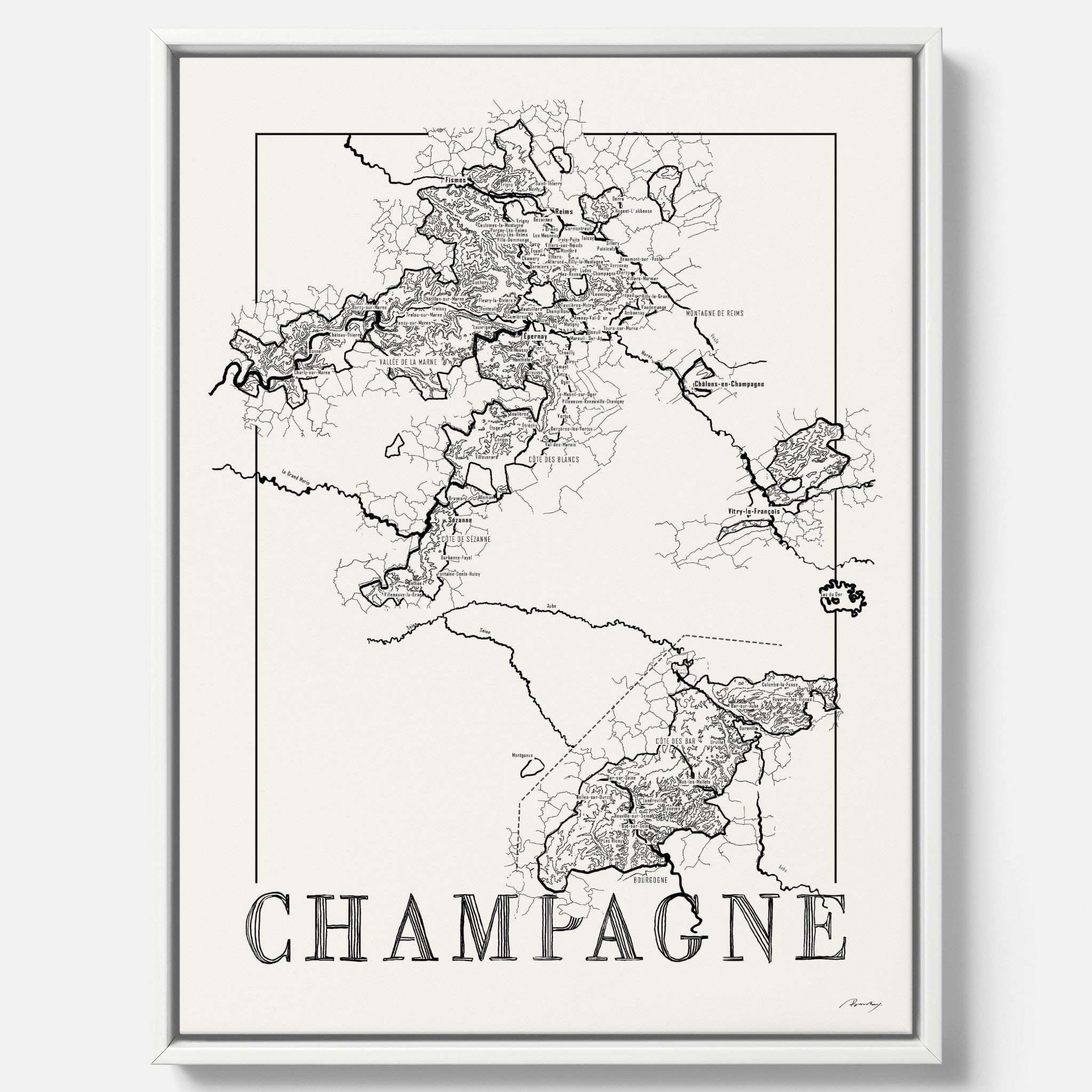 Champagne map