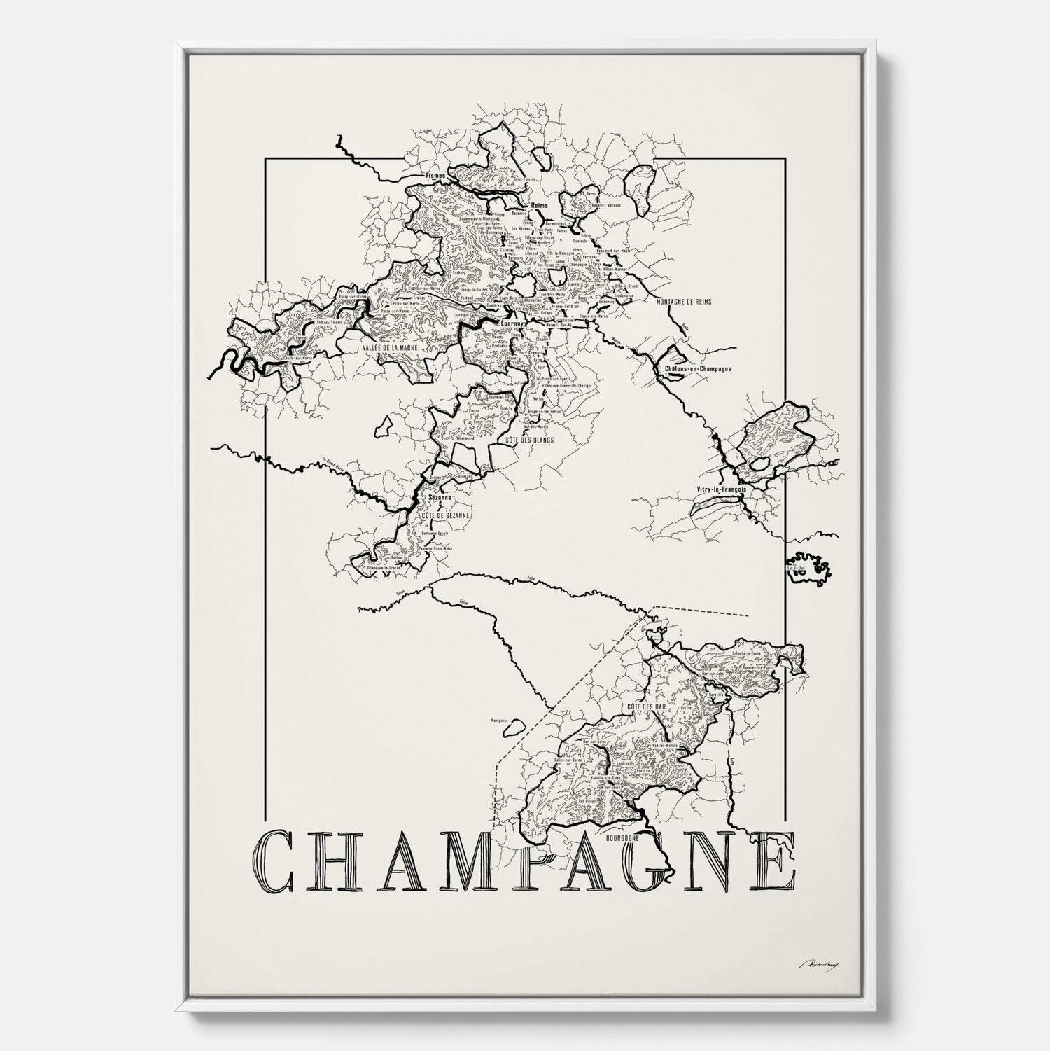 Champagne map