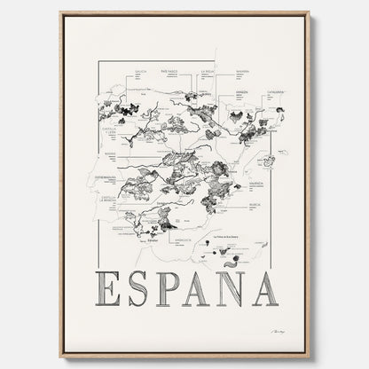 España wine map