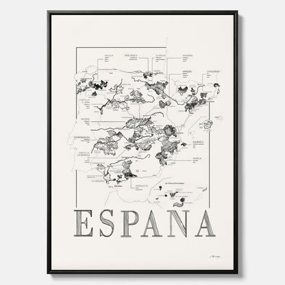 España wine map