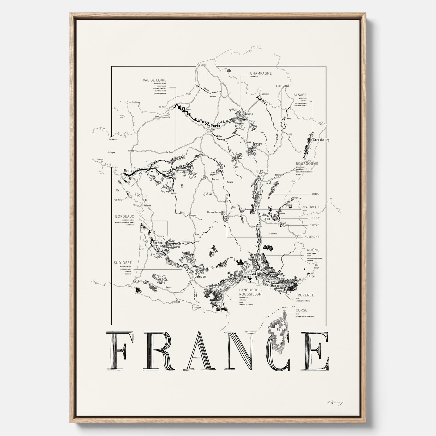 France wine map