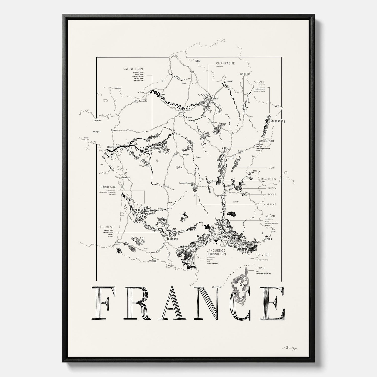 France wine map