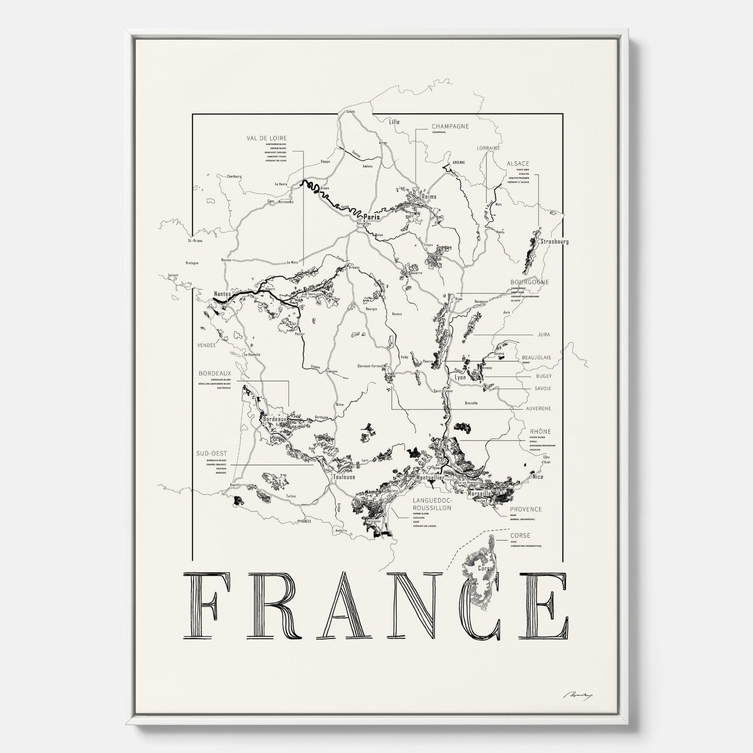 France wine map