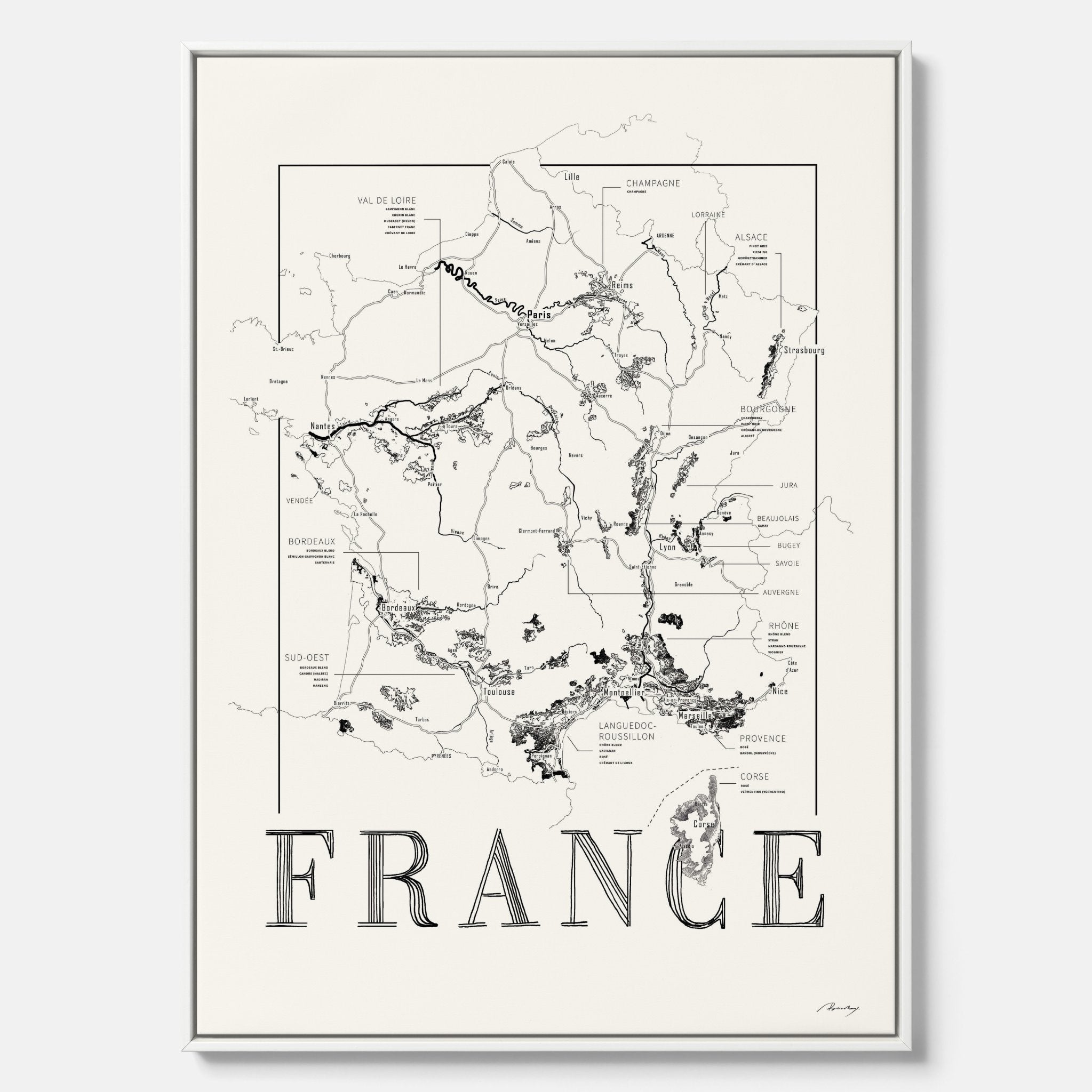 France wine map