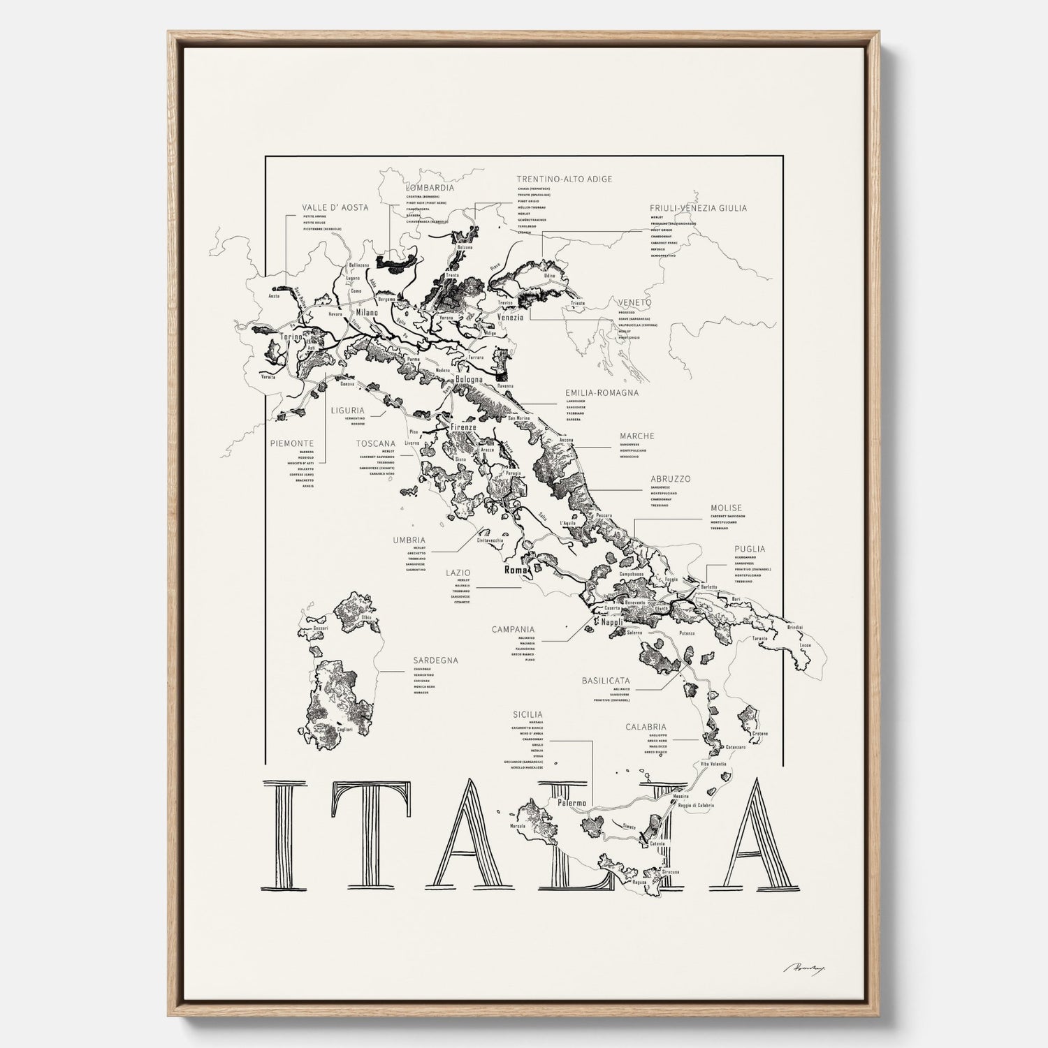 Vinkarta - Italien